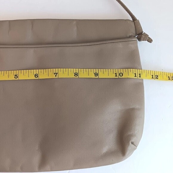 Vintage Anne Klein For Calderon Tan Genuine Leather Shoulder Purse - Picture 7 of 10